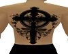 cross&skullz back tattoo