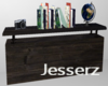 Rustic Table Shelf Decor