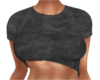 Crop Tee gray top Cross