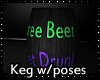 Teal night Beer Keg