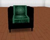 black green chair