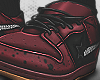 star crimson sneakers