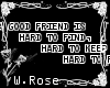 [WR]*A Good Friend..