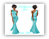 Hollywood Teal Gown