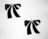 Nina Blk  Bow Earrings