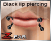 !Z|Black lip piercing
