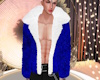 blue winter coat