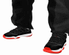 *Black and red sneakers