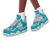 Turquoise White Sneakers