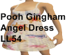 Pooh Gingham Angel Dress