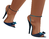 Turquoise Bow Heels