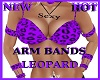 HOT PURPLE LEOPARD ARMS