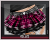 Sug* Pink Plaid Skirt.