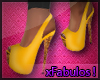 Yellow Slingback Heels