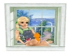 Little girl in window