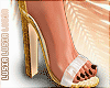 ♡ Gold Glitter Heels