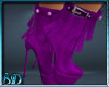 Purple Fringe Boots