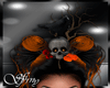 *S*Pumpkin Skull Hair