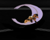 black and purple moon