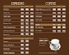 Sirena Cafe Coffee Menu