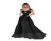 black gold rose gown