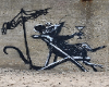 ♔ Banksy Rat Poster