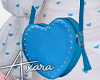 A| Blue Heart Purse