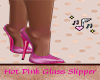 Hot Pink Glass Slippers