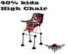 40% Kids High Chair