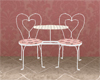 Heart Chairs w/ Table
