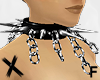 X F Chained Spike Collar