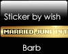 Vip Sticker MARRIED JUNE