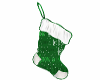 Grn Let It Snow Stocking