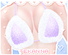 [T] Fur bikini Purple