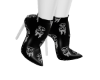 CH. DENIM BOOTS HEEL B/W