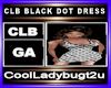 CLB BLACK DOT DRESS