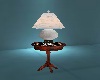 Lamp & Wood Table