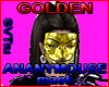 Golden ananymous mask