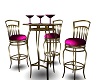 Neon 3 Seater Table/chrs