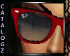 :C: Ray-B Red Glasses