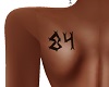 Number 84 Back Tattoo