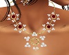 Ruby Snowflake Necklace 