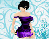 Strip dress (purple)