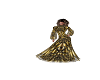 black and gold shoes