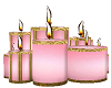 ~P~Pink/Gold Candles