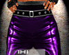 Purple leather pants