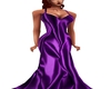 Purple Silky Gown