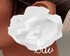 Flower Earrings Wht Rose