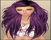 Black Purple Doll Hair