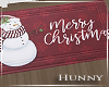 H. Christmas Doormat